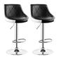Indoor Modern Leather Bat Stool Bucket Adjustable Backrest Counter Height Stool Black White 2 Piece Set Clearhalo 'Bar Furniture' 'Bar Stools' 'bar_stools' 'furn' 'furn_bar_stools' 'furniture_bar_stools' 'Kitchen & Dining Furniture' 'kitchen&dining_furn' 'kitchen' 'kitchen_furn' Furniture' 4415823