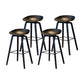 Contemporary Solid Wood Barstool Indoor Bar Stool with Low Back for Kitchen Black 4 Piece Set Bar Stool(30"H) Clearhalo 'Bar Furniture' 'Bar Stools' 'bar_stools' 'furn' 'furn_bar_stools' 'furniture_bar_stools' 'Kitchen & Dining Furniture' 'kitchen&dining_furn' 'kitchen' 'kitchen_furn' Furniture' 4415856