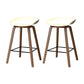 Contemporary Solid Wood Barstool Indoor Bar Stool with Low Back for Kitchen White 2 Piece Set Counter Stool(26"H) Clearhalo 'Bar Furniture' 'Bar Stools' 'bar_stools' 'furn' 'furn_bar_stools' 'furniture_bar_stools' 'Kitchen & Dining Furniture' 'kitchen&dining_furn' 'kitchen' 'kitchen_furn' Furniture' 4415858