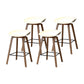 Contemporary Solid Wood Barstool Indoor Bar Stool with Low Back for Kitchen White 4 Piece Set Counter Stool(26"H) Clearhalo 'Bar Furniture' 'Bar Stools' 'bar_stools' 'furn' 'furn_bar_stools' 'furniture_bar_stools' 'Kitchen & Dining Furniture' 'kitchen&dining_furn' 'kitchen' 'kitchen_furn' Furniture' 4415859