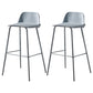 Modern Plastic Seats Macron Barstool Metal 4 Legs Bar Stool for Indoor, Set of 2 Blue 2 Piece Set Bar Stool(30"H) Clearhalo 'Bar Furniture' 'Bar Stools' 'bar_stools' 'furn' 'furn_bar_stools' 'furniture_bar_stools' 'Kitchen & Dining Furniture' 'kitchen&dining_furn' 'kitchen' 'kitchen_furn' Furniture' 4415888