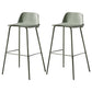 Modern Plastic Seats Macron Barstool Metal 4 Legs Bar Stool for Indoor, Set of 2 Light Green 2 Piece Set Bar Stool(30"H) Clearhalo 'Bar Furniture' 'Bar Stools' 'bar_stools' 'furn' 'furn_bar_stools' 'furniture_bar_stools' 'Kitchen & Dining Furniture' 'kitchen&dining_furn' 'kitchen' 'kitchen_furn' Furniture' 4415889