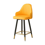 Nordic Style Barstool with PU Leather Seats Counter Stools, Set of 2 Clearhalo 'Bar Furniture' 'Bar Stools' 'bar_stools' 'furn' 'furn_bar_stools' 'furniture_bar_stools' 'Kitchen & Dining Furniture' 'kitchen&dining_furn' 'kitchen' 'kitchen_furn' Furniture' 4415901