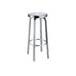 Industrial Style Armless Barstool Stainless Steel Counter Stools for Coffee Shop, 1 Piece Non-Swivel Bar Stool(30"H) Clearhalo 'Bar Furniture' 'Bar Stools' 'bar_stools' 'furn' 'furn_bar_stools' 'furniture_bar_stools' 'Kitchen & Dining Furniture' 'kitchen&dining_furn' 'kitchen' 'kitchen_furn' Furniture' 4415916