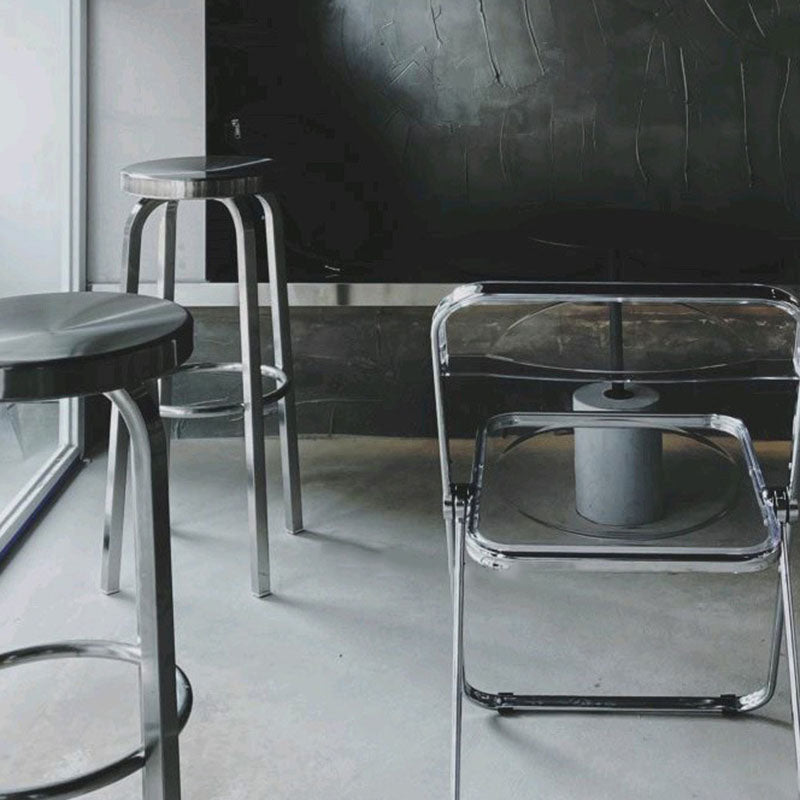 Industrial Style Armless Barstool Stainless Steel Counter Stools for Coffee Shop, 1 Piece Clearhalo 'Bar Furniture' 'Bar Stools' 'bar_stools' 'furn' 'furn_bar_stools' 'furniture_bar_stools' 'Kitchen & Dining Furniture' 'kitchen&dining_furn' 'kitchen' 'kitchen_furn' Furniture' 4415923