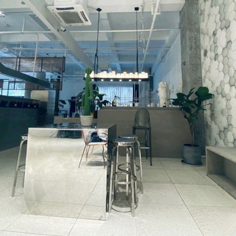 Industrial Style Armless Barstool Stainless Steel Counter Stools for Coffee Shop, 1 Piece Clearhalo 'Bar Furniture' 'Bar Stools' 'bar_stools' 'furn' 'furn_bar_stools' 'furniture_bar_stools' 'Kitchen & Dining Furniture' 'kitchen&dining_furn' 'kitchen' 'kitchen_furn' Furniture' 4415926