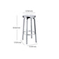 Industrial Style Armless Barstool Stainless Steel Counter Stools for Coffee Shop, 1 Piece Clearhalo 'Bar Furniture' 'Bar Stools' 'bar_stools' 'furn' 'furn_bar_stools' 'furniture_bar_stools' 'Kitchen & Dining Furniture' 'kitchen&dining_furn' 'kitchen' 'kitchen_furn' Furniture' 4415927