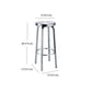 Industrial Style Armless Barstool Stainless Steel Counter Stools for Coffee Shop, 1 Piece Clearhalo 'Bar Furniture' 'Bar Stools' 'bar_stools' 'furn' 'furn_bar_stools' 'furniture_bar_stools' 'Kitchen & Dining Furniture' 'kitchen&dining_furn' 'kitchen' 'kitchen_furn' Furniture' 4415928
