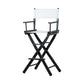 Industrial Wood 30-inch Barstools Cloth Seats Folding Counter Stool with 4 Legs White Black 1 Piece Clearhalo 'Bar Furniture' 'Bar Stools' 'bar_stools' 'furn' 'furn_bar_stools' 'furniture_bar_stools' 'Kitchen & Dining Furniture' 'kitchen&dining_furn' 'kitchen' 'kitchen_furn' Furniture' 4415931