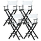 Industrial Wood 30-inch Barstools Cloth Seats Folding Counter Stool with 4 Legs White Black 4 Piece Set Clearhalo 'Bar Furniture' 'Bar Stools' 'bar_stools' 'furn' 'furn_bar_stools' 'furniture_bar_stools' 'Kitchen & Dining Furniture' 'kitchen&dining_furn' 'kitchen' 'kitchen_furn' Furniture' 4415949