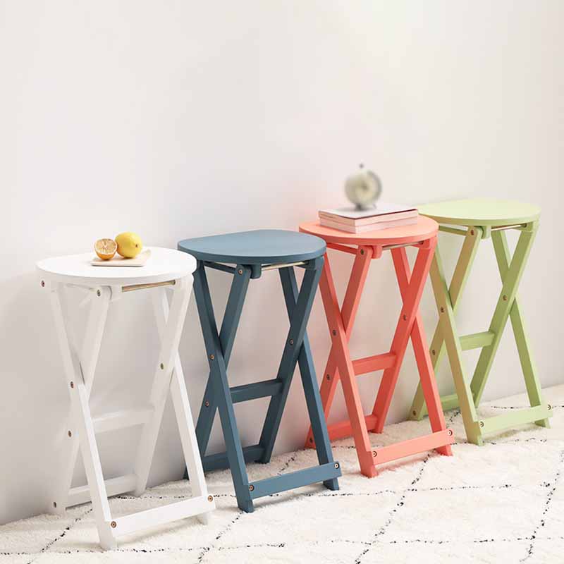 Nordic Style Armless Wood 25-inch Barstools Folding Counter Stools, 1 Piece Clearhalo 'Bar Furniture' 'Bar Stools' 'bar_stools' 'furn' 'furn_bar_stools' 'furniture_bar_stools' 'Kitchen & Dining Furniture' 'kitchen&dining_furn' 'kitchen' 'kitchen_furn' Furniture' 4415955