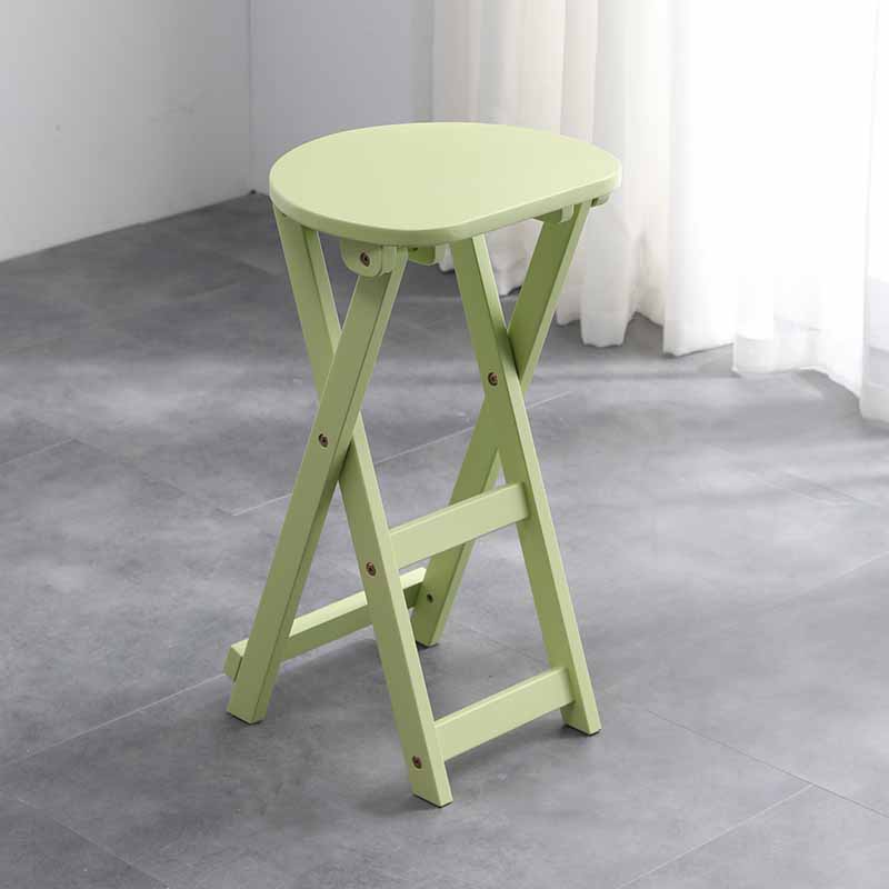 Nordic Style Armless Wood 25-inch Barstools Folding Counter Stools, 1 Piece Light Green Clearhalo 'Bar Furniture' 'Bar Stools' 'bar_stools' 'furn' 'furn_bar_stools' 'furniture_bar_stools' 'Kitchen & Dining Furniture' 'kitchen&dining_furn' 'kitchen' 'kitchen_furn' Furniture' 4415963