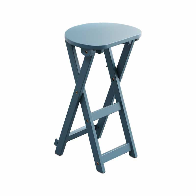Nordic Style Armless Wood 25-inch Barstools Folding Counter Stools, 1 Piece Clearhalo 'Bar Furniture' 'Bar Stools' 'bar_stools' 'furn' 'furn_bar_stools' 'furniture_bar_stools' 'Kitchen & Dining Furniture' 'kitchen&dining_furn' 'kitchen' 'kitchen_furn' Furniture' 4415964