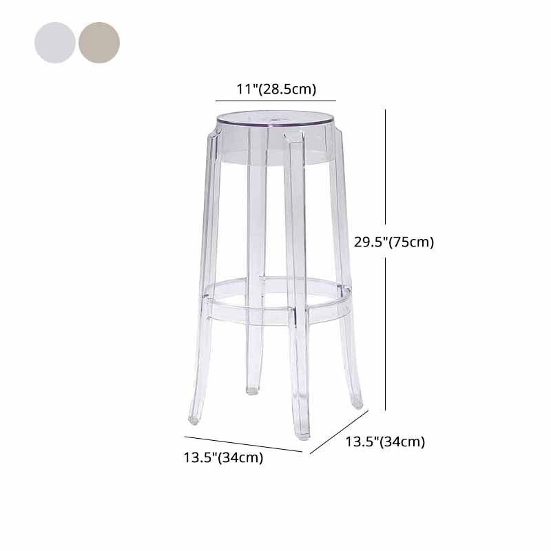 Nordic Simple Stackable Counter Stools 30-inch Height Armless Indoor Bar Stool,set of 2 Clearhalo 'Bar Furniture' 'Bar Stools' 'bar_stools' 'furn' 'furn_bar_stools' 'furniture_bar_stools' 'Kitchen & Dining Furniture' 'kitchen&dining_furn' 'kitchen' 'kitchen_furn' Furniture' 4415992