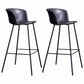 Modern Farmhouse Leather Seats Counter Stool Metal 4 Legs Stool, Set of 2 Grey 2 Piece Set Clearhalo 'Bar Furniture' 'Bar Stools' 'bar_stools' 'furn' 'furn_bar_stools' 'furniture_bar_stools' 'Kitchen & Dining Furniture' 'kitchen&dining_furn' 'kitchen' 'kitchen_furn' Furniture' 4415995