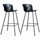 Modern Farmhouse Leather Seats Counter Stool Metal 4 Legs Stool, Set of 2 Blackish Green 2 Piece Set Clearhalo 'Bar Furniture' 'Bar Stools' 'bar_stools' 'furn' 'furn_bar_stools' 'furniture_bar_stools' 'Kitchen & Dining Furniture' 'kitchen&dining_furn' 'kitchen' 'kitchen_furn' Furniture' 4416001