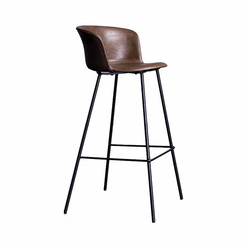 Modern Farmhouse Leather Seats Counter Stool Metal 4 Legs Stool, Set of 2 Clearhalo 'Bar Furniture' 'Bar Stools' 'bar_stools' 'furn' 'furn_bar_stools' 'furniture_bar_stools' 'Kitchen & Dining Furniture' 'kitchen&dining_furn' 'kitchen' 'kitchen_furn' Furniture' 4416002