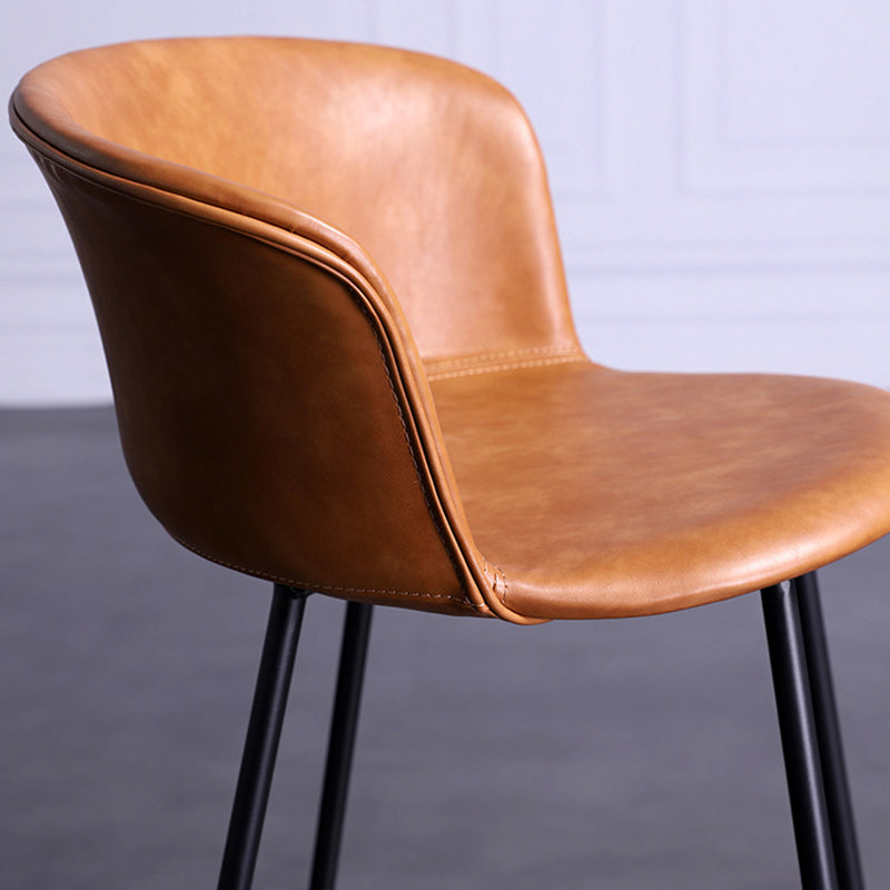 Modern Farmhouse Leather Seats Counter Stool Metal 4 Legs Stool, Set of 2 Clearhalo 'Bar Furniture' 'Bar Stools' 'bar_stools' 'furn' 'furn_bar_stools' 'furniture_bar_stools' 'Kitchen & Dining Furniture' 'kitchen&dining_furn' 'kitchen' 'kitchen_furn' Furniture' 4416004