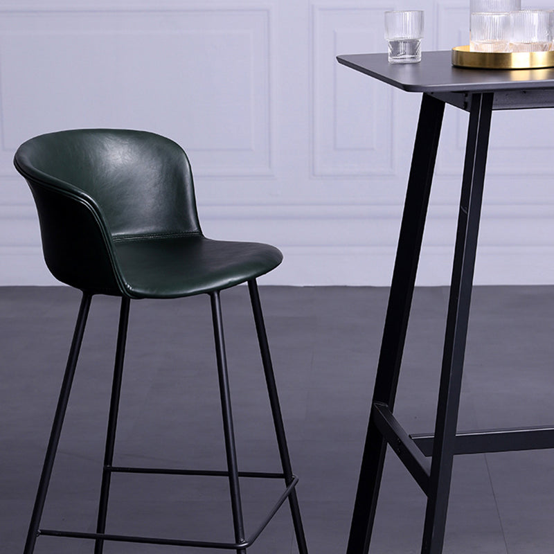 Modern Farmhouse Leather Seats Counter Stool Metal 4 Legs Stool, Set of 2 Clearhalo 'Bar Furniture' 'Bar Stools' 'bar_stools' 'furn' 'furn_bar_stools' 'furniture_bar_stools' 'Kitchen & Dining Furniture' 'kitchen&dining_furn' 'kitchen' 'kitchen_furn' Furniture' 4416007