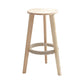 Industrial Rubberwood Stackable Simple Barstool Indoor Tall Stool with Round Seat Wood 1 Piece Clearhalo 'Bar Furniture' 'Bar Stools' 'bar_stools' 'furn' 'furn_bar_stools' 'furniture_bar_stools' 'Kitchen & Dining Furniture' 'kitchen&dining_furn' 'kitchen' 'kitchen_furn' Furniture' 4416011