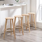 Industrial Rubberwood Stackable Simple Barstool Indoor Tall Stool with Round Seat Clearhalo 'Bar Furniture' 'Bar Stools' 'bar_stools' 'furn' 'furn_bar_stools' 'furniture_bar_stools' 'Kitchen & Dining Furniture' 'kitchen&dining_furn' 'kitchen' 'kitchen_furn' Furniture' 4416033