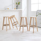 Industrial Rubberwood Stackable Simple Barstool Indoor Tall Stool with Round Seat Clearhalo 'Bar Furniture' 'Bar Stools' 'bar_stools' 'furn' 'furn_bar_stools' 'furniture_bar_stools' 'Kitchen & Dining Furniture' 'kitchen&dining_furn' 'kitchen' 'kitchen_furn' Furniture' 4416034