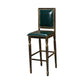 Distressed Bronze 29.5" H Barstool Industrial Indoor Tall Stool with Square Seat Blackish Green 1 Piece Clearhalo 'Bar Furniture' 'Bar Stools' 'bar_stools' 'furn' 'furn_bar_stools' 'furniture_bar_stools' 'Kitchen & Dining Furniture' 'kitchen&dining_furn' 'kitchen' 'kitchen_furn' Furniture' 4416039