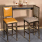 Distressed Bronze 29.5" H Barstool Industrial Indoor Tall Stool with Square Seat Clearhalo 'Bar Furniture' 'Bar Stools' 'bar_stools' 'furn' 'furn_bar_stools' 'furniture_bar_stools' 'Kitchen & Dining Furniture' 'kitchen&dining_furn' 'kitchen' 'kitchen_furn' Furniture' 4416043