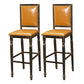 Distressed Bronze 29.5" H Barstool Industrial Indoor Tall Stool with Square Seat Yellow 2 Piece Set Clearhalo 'Bar Furniture' 'Bar Stools' 'bar_stools' 'furn' 'furn_bar_stools' 'furniture_bar_stools' 'Kitchen & Dining Furniture' 'kitchen&dining_furn' 'kitchen' 'kitchen_furn' Furniture' 4416056