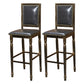 Distressed Bronze 29.5" H Barstool Industrial Indoor Tall Stool with Square Seat Grey 2 Piece Set Clearhalo 'Bar Furniture' 'Bar Stools' 'bar_stools' 'furn' 'furn_bar_stools' 'furniture_bar_stools' 'Kitchen & Dining Furniture' 'kitchen&dining_furn' 'kitchen' 'kitchen_furn' Furniture' 4416059