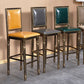 Distressed Bronze 29.5" H Barstool Industrial Indoor Tall Stool with Square Seat Clearhalo 'Bar Furniture' 'Bar Stools' 'bar_stools' 'furn' 'furn_bar_stools' 'furniture_bar_stools' 'Kitchen & Dining Furniture' 'kitchen&dining_furn' 'kitchen' 'kitchen_furn' Furniture' 4416060