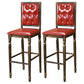 Distressed Bronze 29.5" H Barstool Industrial Indoor Tall Stool with Square Seat Red 2 Piece Set Clearhalo 'Bar Furniture' 'Bar Stools' 'bar_stools' 'furn' 'furn_bar_stools' 'furniture_bar_stools' 'Kitchen & Dining Furniture' 'kitchen&dining_furn' 'kitchen' 'kitchen_furn' Furniture' 4416064