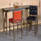 Distressed Bronze 29.5" H Barstool Industrial Indoor Tall Stool with Square Seat Clearhalo 'Bar Furniture' 'Bar Stools' 'bar_stools' 'furn' 'furn_bar_stools' 'furniture_bar_stools' 'Kitchen & Dining Furniture' 'kitchen&dining_furn' 'kitchen' 'kitchen_furn' Furniture' 4416065