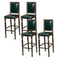 Distressed Bronze 29.5" H Barstool Industrial Indoor Tall Stool with Square Seat Blackish Green 4 Piece Set Clearhalo 'Bar Furniture' 'Bar Stools' 'bar_stools' 'furn' 'furn_bar_stools' 'furniture_bar_stools' 'Kitchen & Dining Furniture' 'kitchen&dining_furn' 'kitchen' 'kitchen_furn' Furniture' 4416070