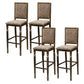 Distressed Bronze 29.5" H Barstool Industrial Indoor Tall Stool with Square Seat Khaki 4 Piece Set Clearhalo 'Bar Furniture' 'Bar Stools' 'bar_stools' 'furn' 'furn_bar_stools' 'furniture_bar_stools' 'Kitchen & Dining Furniture' 'kitchen&dining_furn' 'kitchen' 'kitchen_furn' Furniture' 4416073