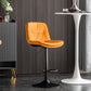 Nordic Metal Adjustable Swivel Barstool Indoor Tall Stool with Leather Seat Clearhalo 'Bar Furniture' 'Bar Stools' 'bar_stools' 'furn' 'furn_bar_stools' 'furniture_bar_stools' 'Kitchen & Dining Furniture' 'kitchen&dining_furn' 'kitchen' 'kitchen_furn' Furniture' 4416083
