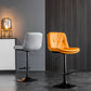 Nordic Metal Adjustable Swivel Barstool Indoor Tall Stool with Leather Seat Clearhalo 'Bar Furniture' 'Bar Stools' 'bar_stools' 'furn' 'furn_bar_stools' 'furniture_bar_stools' 'Kitchen & Dining Furniture' 'kitchen&dining_furn' 'kitchen' 'kitchen_furn' Furniture' 4416101