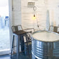Industrial Iron Low Back Barstool 29.5" H Indoor Tall Stool with Square Seat Clearhalo 'Bar Furniture' 'Bar Stools' 'bar_stools' 'furn' 'furn_bar_stools' 'furniture_bar_stools' 'Kitchen & Dining Furniture' 'kitchen&dining_furn' 'kitchen' 'kitchen_furn' Furniture' 4416135