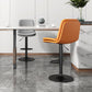 39.5" H Leather Swivel Barstool Nordic Adjustable Tall Stool for Indoor Clearhalo 'Bar Furniture' 'Bar Stools' 'bar_stools' 'furn' 'furn_bar_stools' 'furniture_bar_stools' 'Kitchen & Dining Furniture' 'kitchen&dining_furn' 'kitchen' 'kitchen_furn' Furniture' 4416174