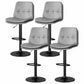 39.5" H Leather Swivel Barstool Nordic Adjustable Tall Stool for Indoor Grey 4 Piece Set Clearhalo 'Bar Furniture' 'Bar Stools' 'bar_stools' 'furn' 'furn_bar_stools' 'furniture_bar_stools' 'Kitchen & Dining Furniture' 'kitchen&dining_furn' 'kitchen' 'kitchen_furn' Furniture' 4416196