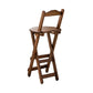 Nordic Style Armless Wood Barstools Folding Counter Stools for Dinning Room Brown 1 Piece Bar Stool(30"H) Clearhalo 'Bar Furniture' 'Bar Stools' 'bar_stools' 'furn' 'furn_bar_stools' 'furniture_bar_stools' 'Kitchen & Dining Furniture' 'kitchen&dining_furn' 'kitchen' 'kitchen_furn' Furniture' 4416341