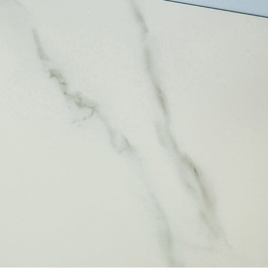 Glam Gold Iron Bar Table Faux Marble White Top Specialty 41.3"H Bistro Table Clearhalo 'Bar Furniture' 'Bar Tables' 'bar_tables' 'furn' 'furn_bar_tables' 'Furniture' 'furniture_bar_tables' 'Kitchen & Dining Furniture' 4416593