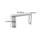 Industrial Black Iron Bar Table Marble White Top Specialty 41.3"H Bistro Table Clearhalo 'Bar Furniture' 'Bar Tables' 'bar_tables' 'furn' 'furn_bar_tables' 'Furniture' 'furniture_bar_tables' 'Kitchen & Dining Furniture' 4416649
