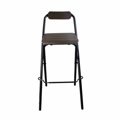 Industrial Style Armless Wood Barstools Folding Counter Stools, 1 Piece Black Clearhalo 'Bar Furniture' 'Bar Stools' 'bar_stools' 'furn' 'furn_bar_stools' 'furniture_bar_stools' 'Kitchen & Dining Furniture' 'kitchen&dining_furn' 'kitchen' 'kitchen_furn' Furniture' 4416683