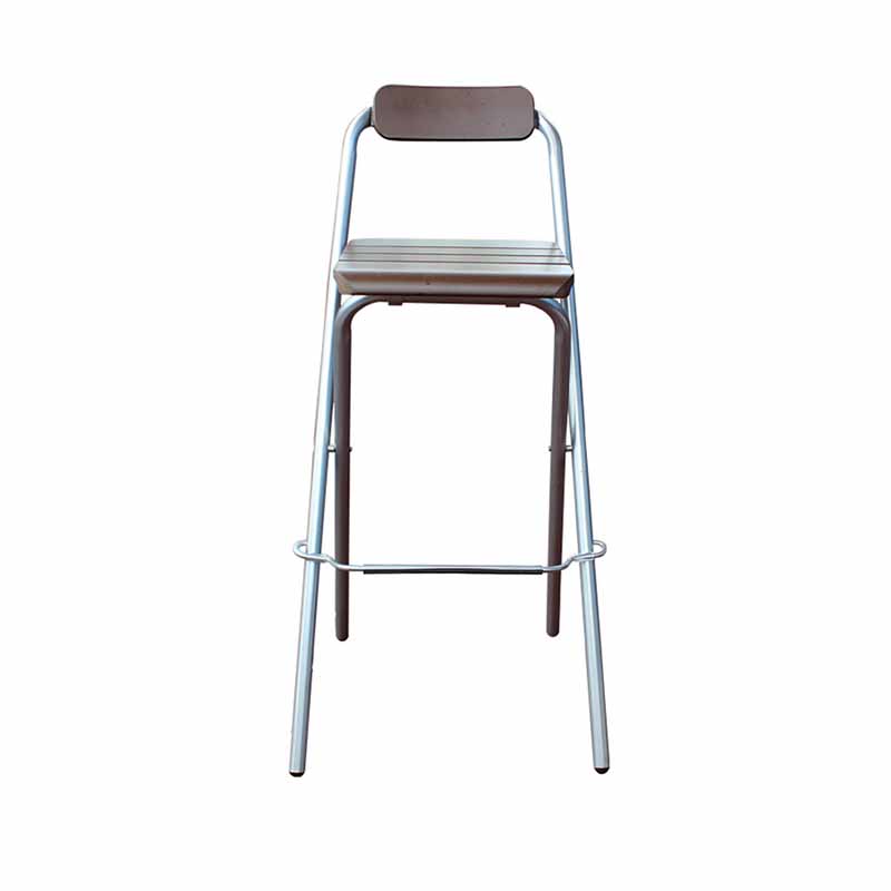 Industrial Style Armless Wood Barstools Folding Counter Stools, 1 Piece Silver Clearhalo 'Bar Furniture' 'Bar Stools' 'bar_stools' 'furn' 'furn_bar_stools' 'furniture_bar_stools' 'Kitchen & Dining Furniture' 'kitchen&dining_furn' 'kitchen' 'kitchen_furn' Furniture' 4416687