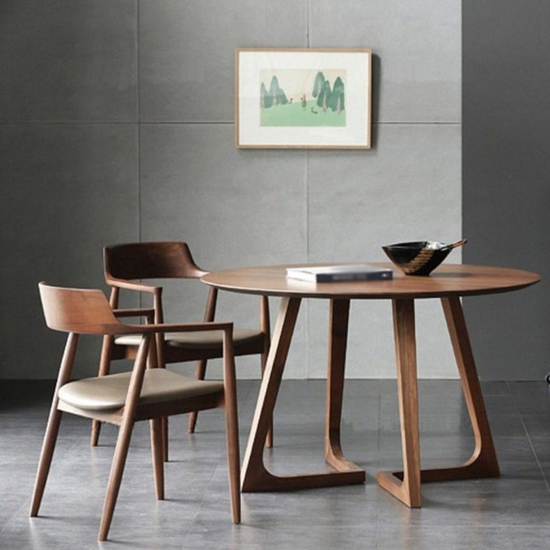 Modern 1/2/3/4/5 Pieces Dining Set Solid Wood Round Dining Furniture Set /Separate Items 3 Pieces: Table, 2 Chairs Clearhalo 'Dining Room Sets' 'Dining Tables & Seating' 'dining_room_set' 'furn' 'furn_dining_room_set' 'Furniture' 'furniture_dining_room_set' 'Kitchen & Dining Furniture' 'kitchen&dining_furn' 'kitchen' 4417928