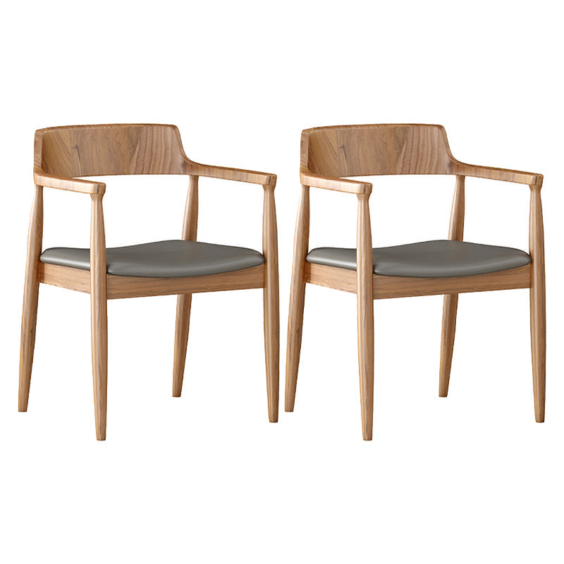 Modern 1/2/3/4/5 Pieces Dining Set Solid Wood Round Dining Furniture Set /Separate Items 2 Wood Chairs Clearhalo 'Dining Room Sets' 'Dining Tables & Seating' 'dining_room_set' 'furn' 'furn_dining_room_set' 'Furniture' 'furniture_dining_room_set' 'Kitchen & Dining Furniture' 'kitchen&dining_furn' 'kitchen' 4417931