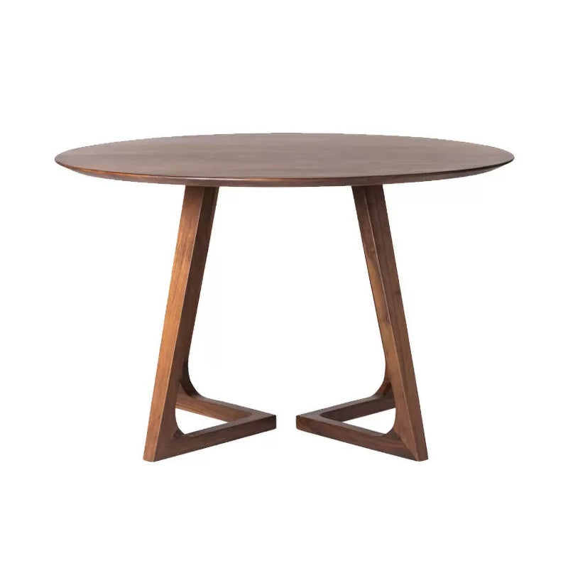 Modern 1/2/3/4/5 Pieces Dining Set Solid Wood Round Dining Furniture Set /Separate Items Brown 59"L x 59"W Clearhalo 'Dining Room Sets' 'Dining Tables & Seating' 'dining_room_set' 'furn' 'furn_dining_room_set' 'Furniture' 'furniture_dining_room_set' 'Kitchen & Dining Furniture' 'kitchen&dining_furn' 'kitchen' 4417933