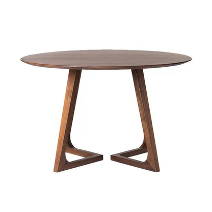 Modern 1/2/3/4/5 Pieces Dining Set Solid Wood Round Dining Furniture Set /Separate Items Brown 59"L x 59"W Clearhalo 'Dining Room Sets' 'Dining Tables & Seating' 'dining_room_set' 'furn' 'furn_dining_room_set' 'Furniture' 'furniture_dining_room_set' 'Kitchen & Dining Furniture' 'kitchen&dining_furn' 'kitchen' 4417933