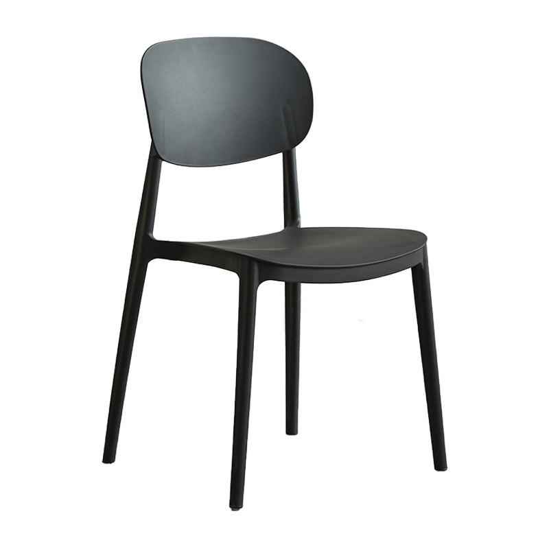 Modern Plastic Side Chair Solid Back Dining Chair for Restaurant Clearhalo ' kitchen&dining_furn' 'Dining Chairs' 'Dining Tables & Seating' 'dining_chair' 'furn' 'furn_dining_chair' 'Furniture' 'furniture_dining_chair' 'Kitchen & Dining Furniture' 'kitchen' 4421218